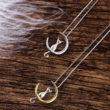 Cat Over The Moon Necklace