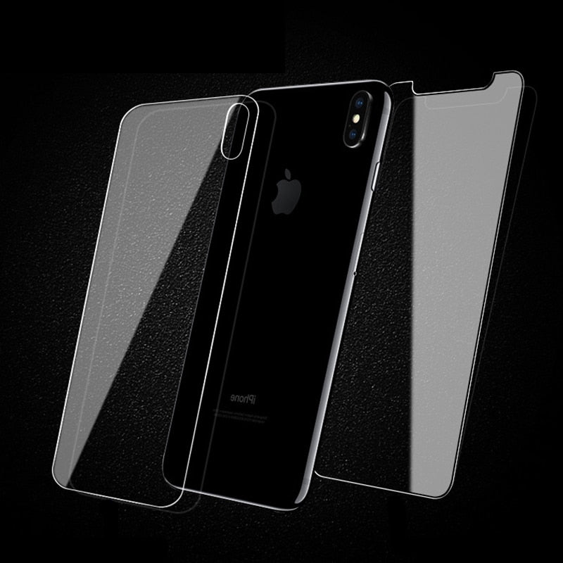 9H Front & Back Tempered Glass (iPhone 8+ to iPhone XS Max)