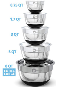 Premium Stainless Steel Mixing Bowls