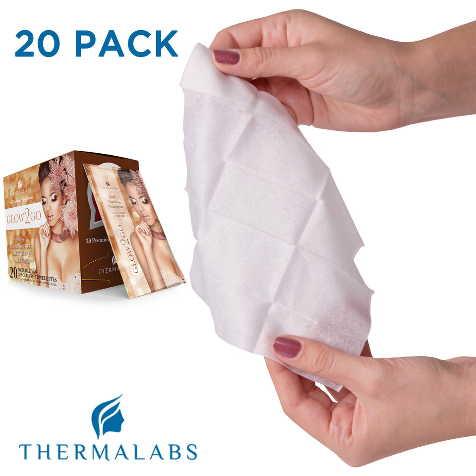 Glow to Go - Self Tanners Towels by Thermalabs