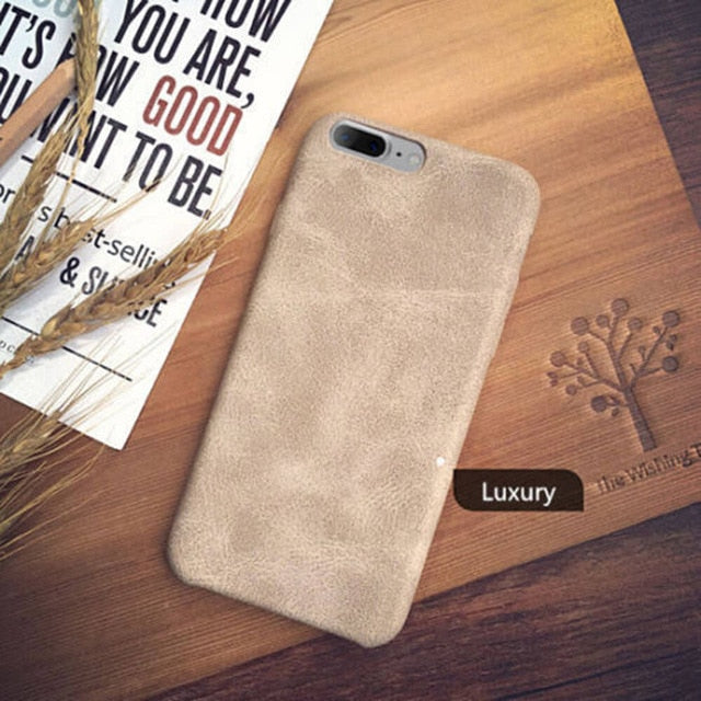 Vintage-Style Leather iPhone Case (iPhone 8 to iPhone XS)